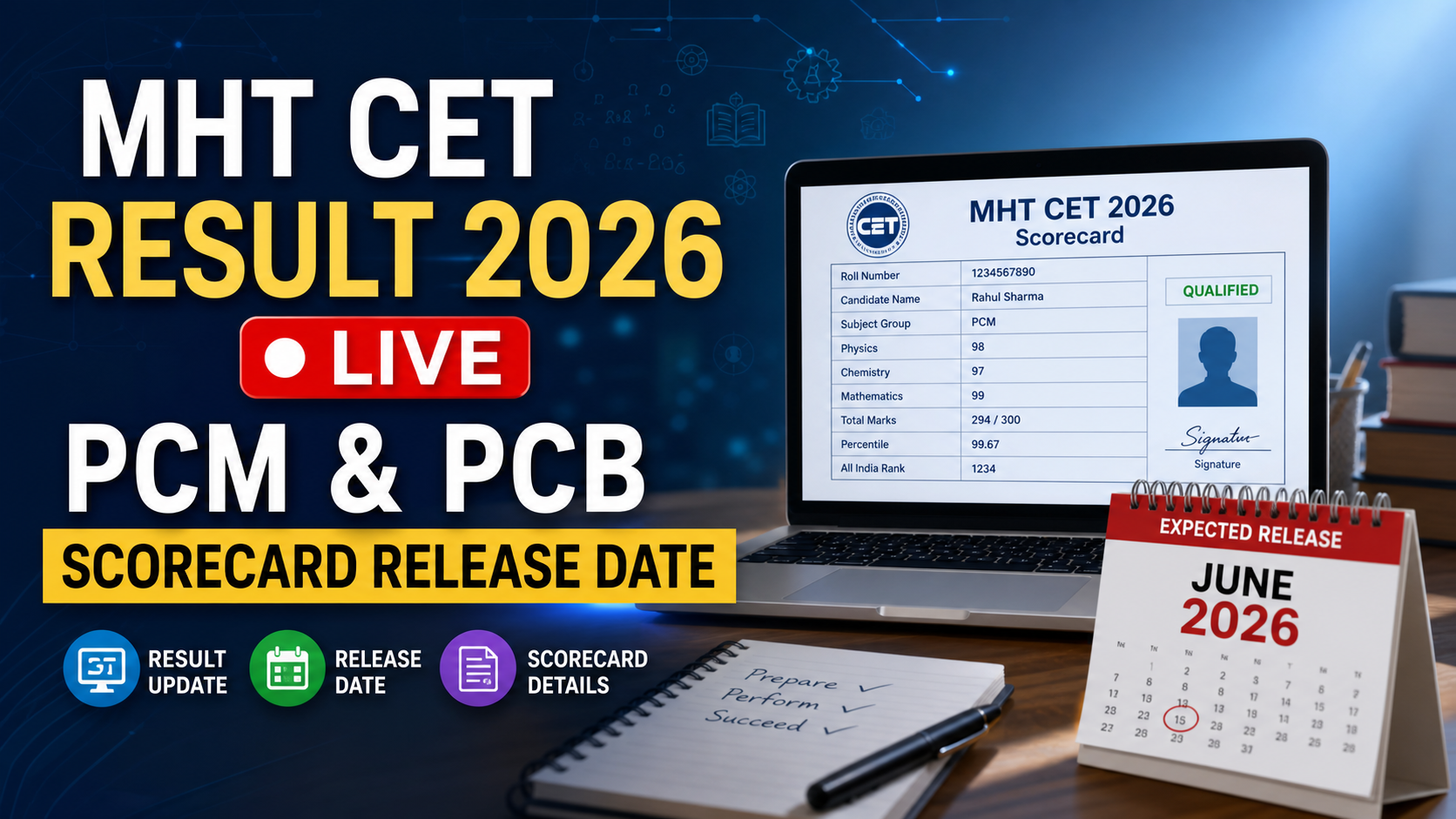 MHT CET Result 2026 Live: PCM & PCB Scorecard Release Date